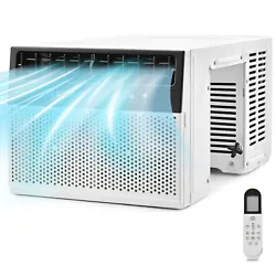 Cooling Capacity: 10000 BTU. With high working efficiency, this window AC unit cools down a room up to 250 sq.ft. The...
