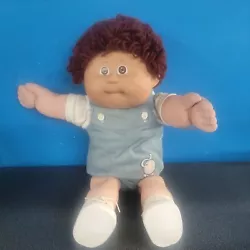 1978, 1982 Cabbage Patch Kids. Played with condition. These dolls were mine as a child.  This one is in the best shape...