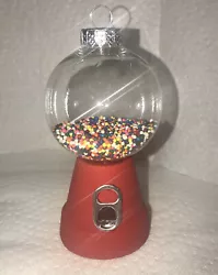 New Gum Ball Machine Ornament Handmade Hang on Tree or free stand interior moves