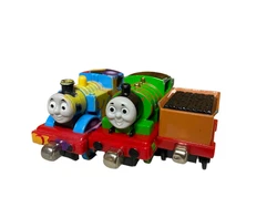 Wooden Railway Thomas the Train Percy Tank Engine Friends Green Blue Lot of 3.