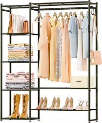 【Space saving Orgnizer】:The size of the closet storage is 45.9