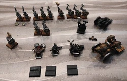Lot Warhammer nains dwarf canon  occasion. Lot 2  Les figurines et les canon sont en métal et non en plastique.  Voir...