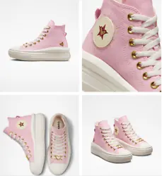 Valentines Inspired Chuck Taylor Ankle Patch. Updated design with Valentine-inspired details like gold glitter,...
