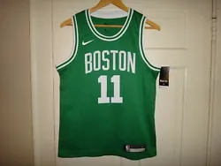 Youth Nike Boston Celtics #11 Kyrie Irving Icon Edition Green Swingman Jersey. Size: Youth M (10/12). Material: 100%...