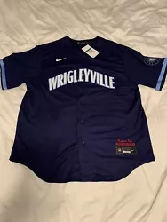 NEW XL Men’s Nike MLB Authentic Chicago Cubs City Connect Jersey. Wrigleyville. BlueNew with tags. In perfect...