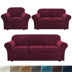 Made of ultra-soft and gentle velvet plush fabric, luxurious, thick and comfortable, our individual sofa slipcover...