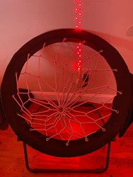 Oversized Bungee Chair Moon Saucer Seat Folding Lace Flexible Sofa Stool.