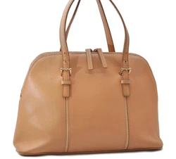Item No. 1066D. Color Beige. Pocket Inside Pocket has dingy,rubbed. Style Hand bag. Material Leather. Accessory There...