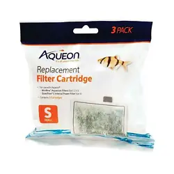 MiniBow Aquarium filters. Rinse under water to remove carbon dust before replacing.