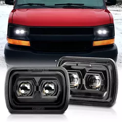 For Chevy Express Cargo Van 1500 2500 3500 Pair 7x6