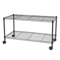 2-tier adjustable shelves, customize to fit your specific application. Steel construction is sturdy, durable and...