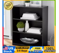 For a practical and fashionable look, add the modern Mainstays 3-Shelf Bookcase with Adjustable Shelves to any space....