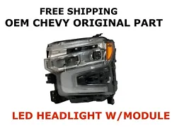THE ITEM PART NUMBER IS 85594439. YOU ARE VIEWING 2022-2023 OEM CHEVY SILVERADO 1500 FRONT LEFT DRIVER SIDE LED...