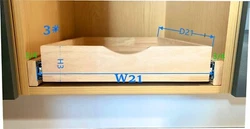 CabinetRTA,Pull-Out, Wood Drawer, Box ,Pull Out, Cabinet, Organize, cabinet pull out organizers, kitchen, bathroom,...