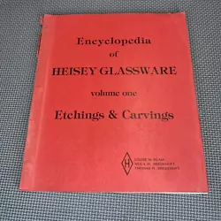 Encyclopedia Of Heisey Glassware Volume I Etchings & Carvings By Ream Bredehoft. Preowned, first edition. Cover has...