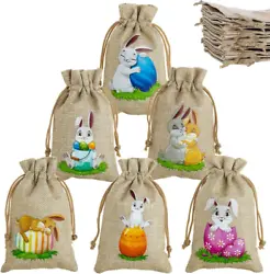 Allowing you to make these burlap bunny treat bags for Easter in just minutes. Goodie bags and gift bags are fun...
