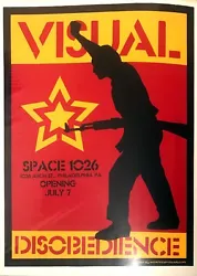 This print is unsigned. Just to clarify any possible confusion - this design was later used in 2005 by Shepard Fairey...