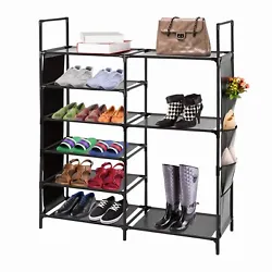 Multi-use: You can not only put your shoes, you can also use it as a simple closet for your clothes, toys, sundries,...