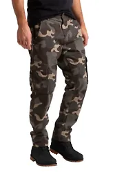 Camouflage Trouser. Comfortable Stylish 100% Cotton Combat Camo Trouser. Regular Fit. 6 Pockets (2 front, 2 back & 2...