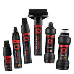 MOLOTOW COVERSALL 360PI : Pocket sized -- Equipped with a4-8mm chisel tip. MOLOTOW COVERSALL 860DS : Equipped with a...