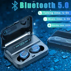 Product model: f9-5c Bluetooth headset. -1 f9-5 Bluetooth headset. Bluetooth version: v5.0. Channel: stereo. Single ear...