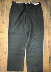 CINTAS Black Comfort Flex Uniform Work PANTS 38 x 30.