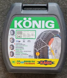 Chaines à neige Konig Comfort magic 040 pour pneus 13