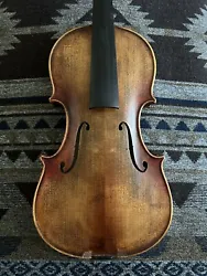 4/4 Johnson Cheng violin copy of Guarneri del Gesu made in 2012. Violin body only, includes rosewood pegs and end pin....
