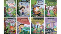 Childrens classic fairy tales set of 8 books features popular short stories with colorful pictures and fun activities...