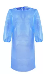 Lint-free, waterproof, good tensile strength, soft and comfortable 45gsm. The disposable surgical gown is used to avoid...