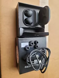 Samsung Galaxy Buds2 Pro - Graphite.  Light to no use good cond incl retail box and charge cable 2 earpiece plus...