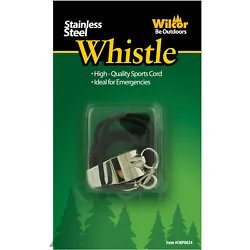 When camping or hiking, its a good idea to include a whistle in each persons gear.