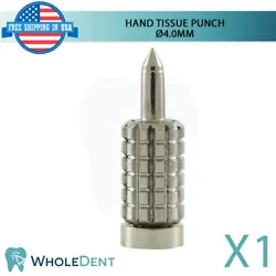 Com patible With: All Dental Implant Systems. WholeDent Hand Tissue Punch Ø4.0mm. X1 Hand Tissue Punch Ø4.0mm. Drill...