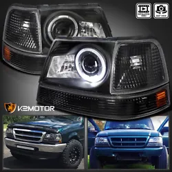 LED halo ring. Projector style headlights and factory style corner lights. SPECDTUNING DEMO VIDEO 1998-2000 FORD RANGER...