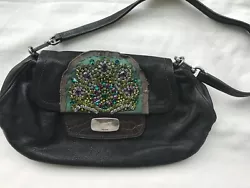 Crystal embellished bag. Detachable Croco Strap. Strap: detachable leather strap. Classic Shoulder Bag or Evening...