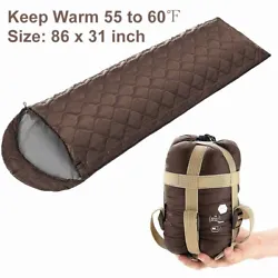 【 MULTIPURPOSE VERSATILITY 】You can use our warm weather sleeping bag without sleeping bag liner in multiple...