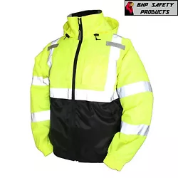 BOMBER II JACKET. ANSI Compliant High Visibility Insulated Jacket. A highly visible insulated winter wear jacket...