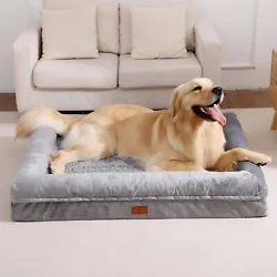 Yiruka pet bed create the perfect pillow for your pet or the perfect corner for squishing into. 【ORTHOPEDIC DOG...