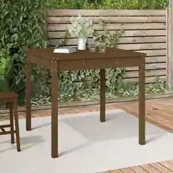 Couleur : marron miel. Cette table de jardin classique en bois est parfaite pour une utilisation Ã lextÃ©rieur et...