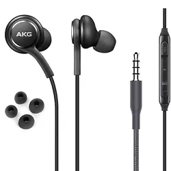 Samsung OEM AKG Headphones Headset EarBuds Earphones For Galaxy S10+ S20/FE S21.  Color: blackInterface:3.5mm jack...