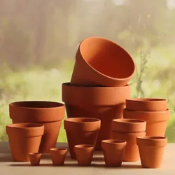 1 x set of 10Pcs 3x3cm Small Mini Terracotta Pot Clay Ceramic Pottery Planter Cactus Flower Pots Succulent Nursery Pots...