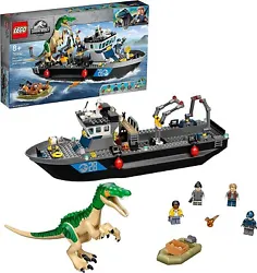 L’univers LEGO Jurassic World change de décor avec le set L’évasion en bateau du Baryonyx (76942). Référence :...