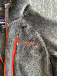 Patagonia R2 Fleece Full Zip Jacket Polyester Grey Men’s M Medium Orange ZippersThe condition is as described by the...