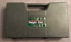 One 1 lb A&F weight insert is missing and replaced with a generic blank insert. Note: One Tab of Case is Missing (Case...
