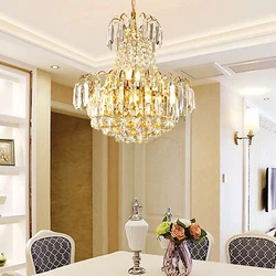 Package included: 1 x K9 Crystal Chandelier Specifications: Body Material: Stainless steel and K9 Clear Crystal Style:...