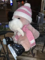 VINTAGE 1988 PRESTIGE TOY CORP PTC PINK ICE SKATING WALRUS WINTER HAT AND SCARF. Here we have an awesome rare 1988...