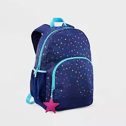 •Kids 16.5in backpack with laptop pocket •Features stars print •Main compartment with exterior and side pockets...