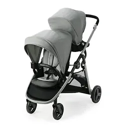 Compatible with all Graco infant car seats, and accepts two at once, making it a great twin stroller. Small-folding...