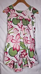 UP FOR YOUR CONSIDERATION IS THIS BEAUTIFUL PINK FLORAL DRESS HIGH LOW HEM. I am more than happy to answer any that you...