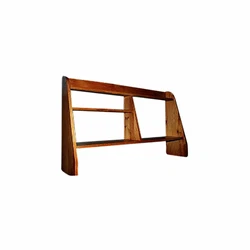 This pine shelf holds a 15in. monitor at eye level. H x 44 1/2 in.W x 27 in. Solid pine with our Honey finish - see...